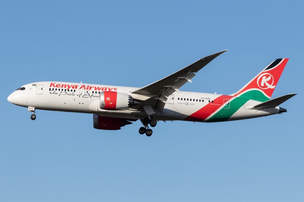 Kenya Airways Dreamliner 787 800