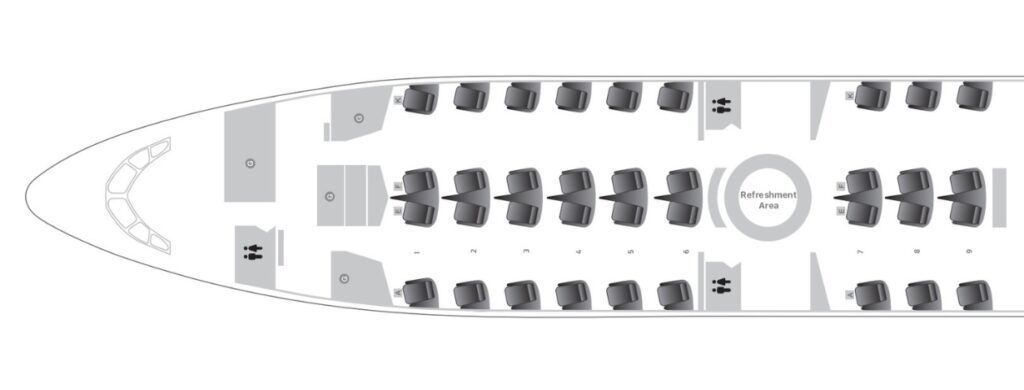 Qatar Airways A350 900 Diamond Seat Business Class Seat Map