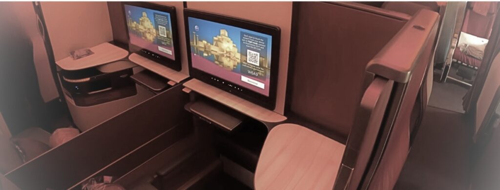 Qsuite Double Qatar A350 900 Seat Map