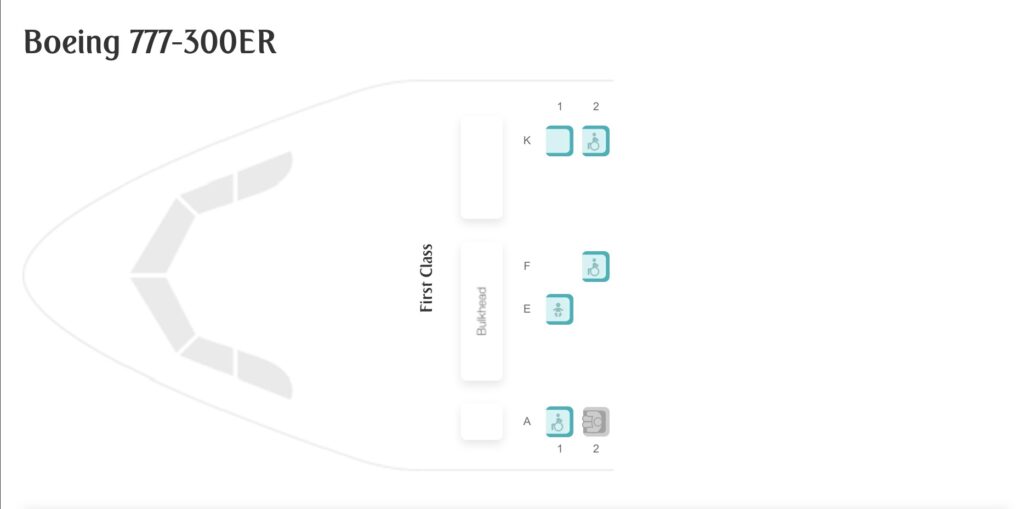 Emirates 777-300ER Seat Map