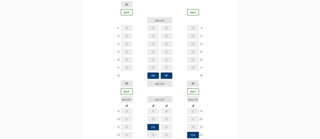 Singapore Airlines A350 900 Business Class Seat Map