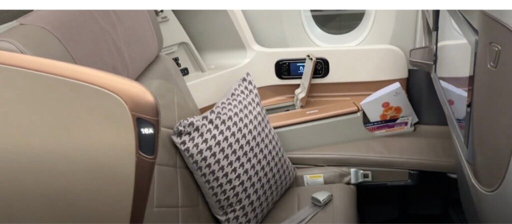 Singapore Airlines A350 900 Business Class Seat Map