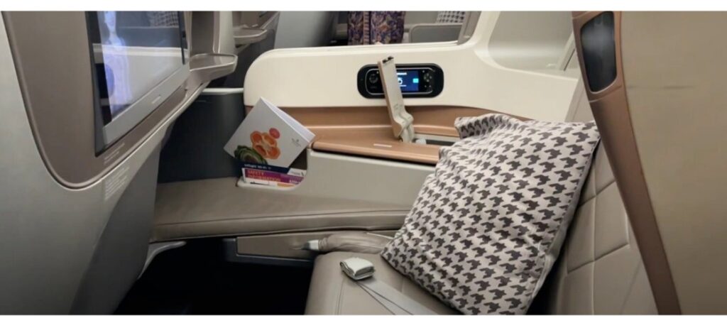 Singapore Airlines A350 900 Business Class Seat Map