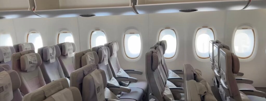 emirates airbus a380-800 seat plan economy