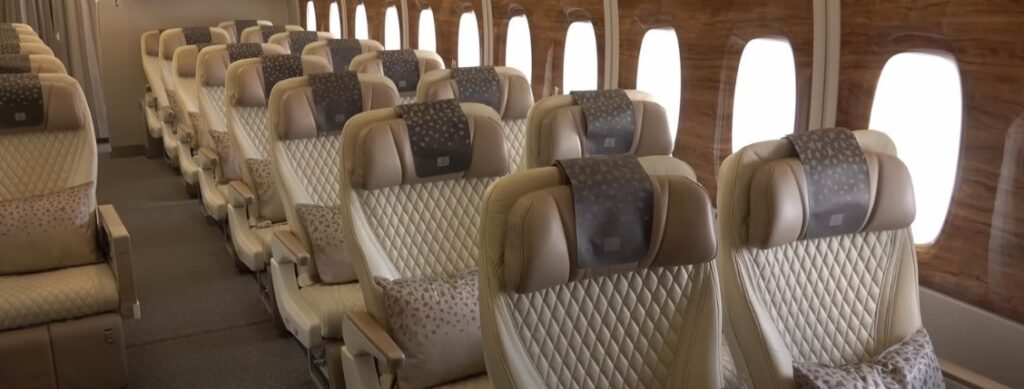 emirates airbus a380-800 seat plan Premium Economy Class