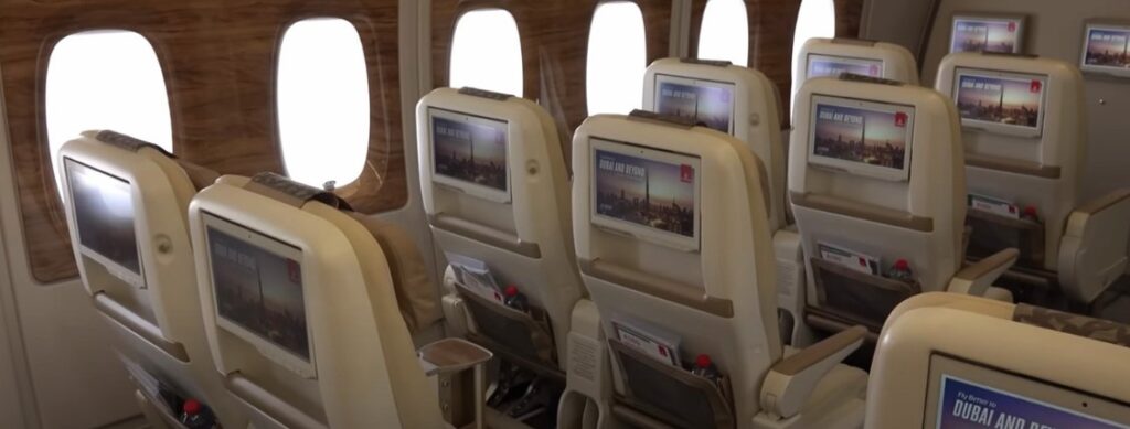 emirates airbus a380-800 seat plan Premium Economy Class