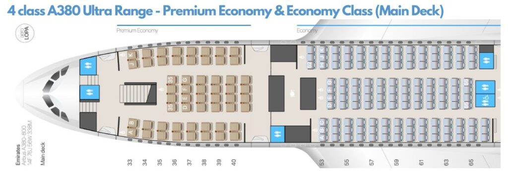 emirates airbus a380-800 seat plan