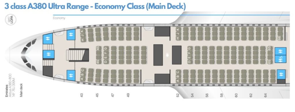 emirates airbus a380-800 seat plan