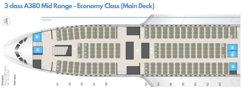 emirates airbus a380-800 seat plan