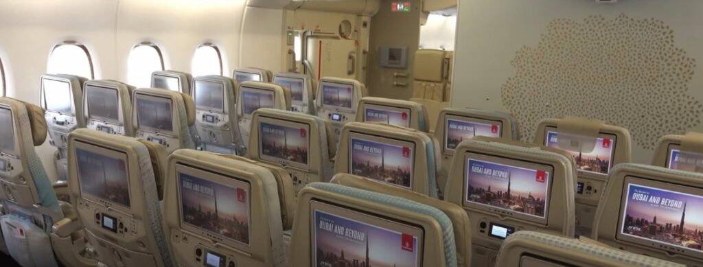 emirates airbus a380-800 seat plan economy Class