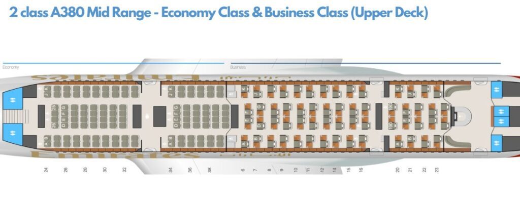 emirates airbus a380-800 seat plan