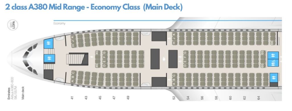 emirates airbus a380-800 seat plan