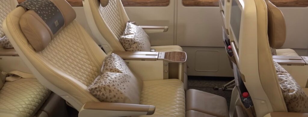 emirates airbus a380-800 seat plan Premium Economy Class