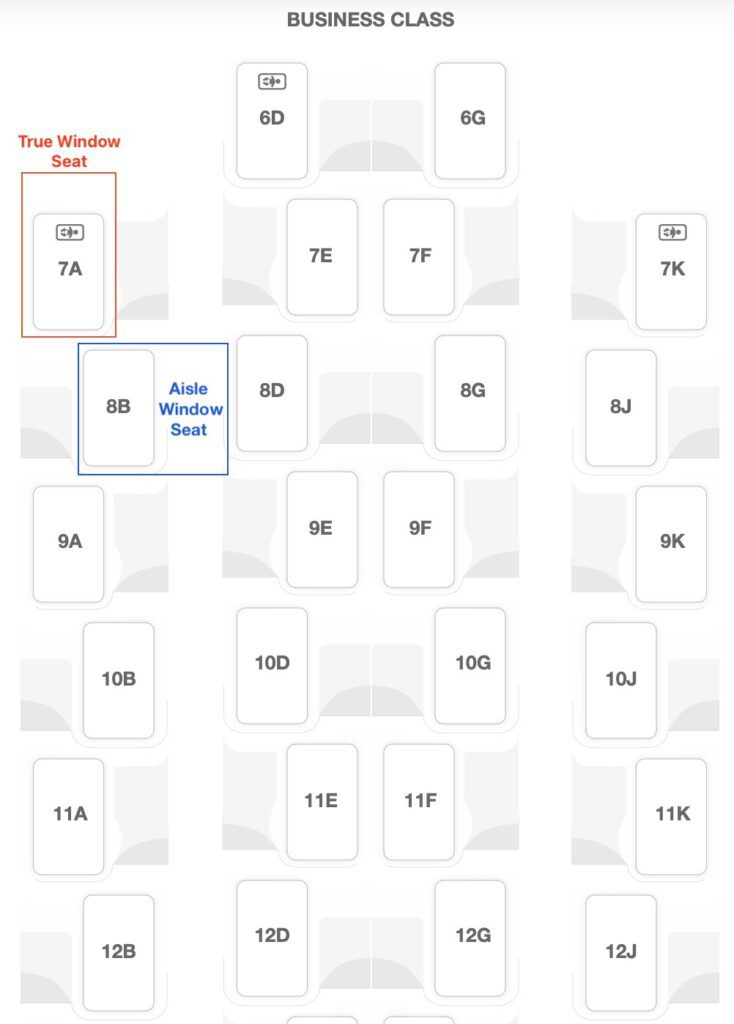 emirates airbus a380-800 seat plan Business Class